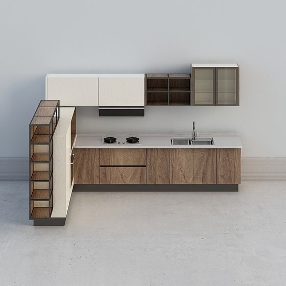 Contemporary Minimalist Kitchen 3D model