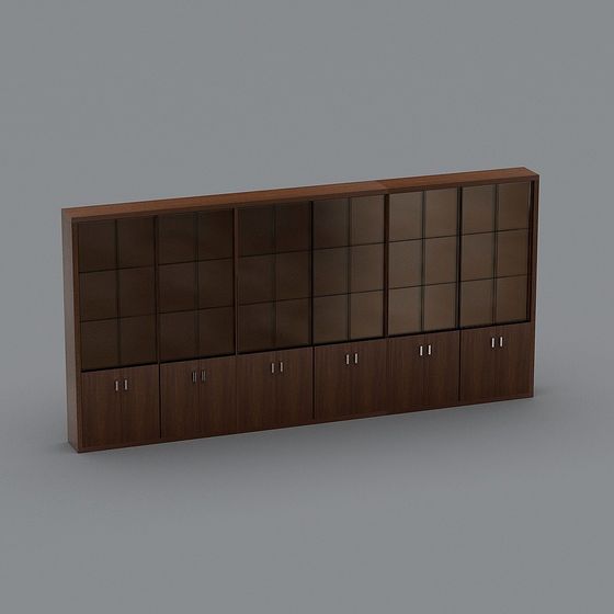 Sleek Minimalist Bookshelf 3D model
