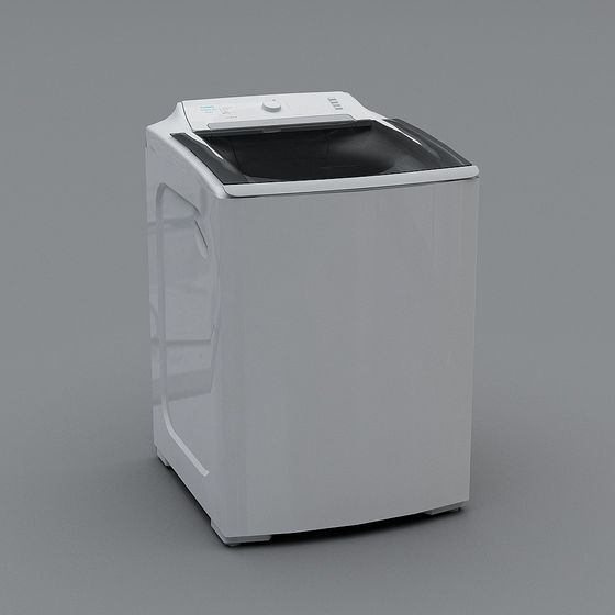 Stylish Low-Poly Washing Machine 3D model