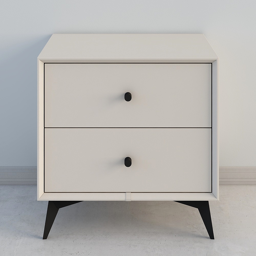 Mid-Century Modern Nightstand 3D model