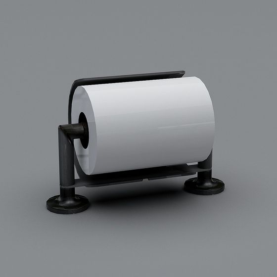 Modern Paper Roll Holder 3D model for Creative Projects