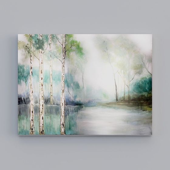 Morning Mist Forest 3D model