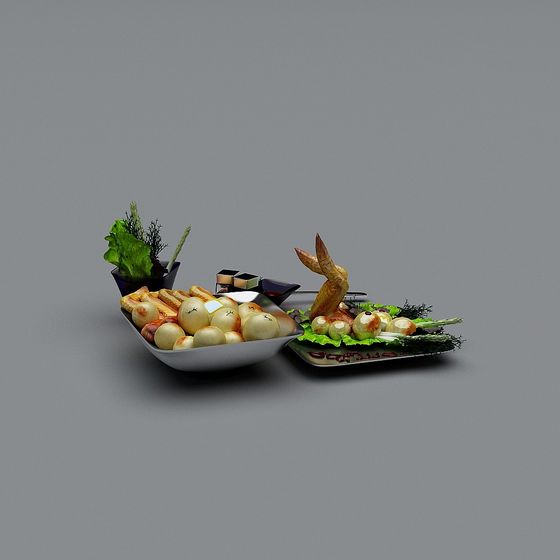 Festive Dining Table 3D model