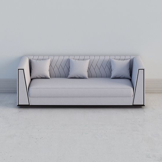 Urban Comfort 3D model Sofa for Modern Spaces
