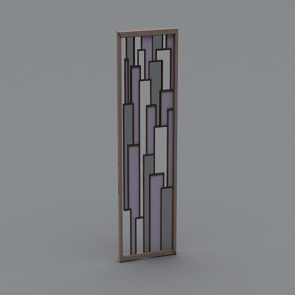 Abstract Geometric Partition 3D model