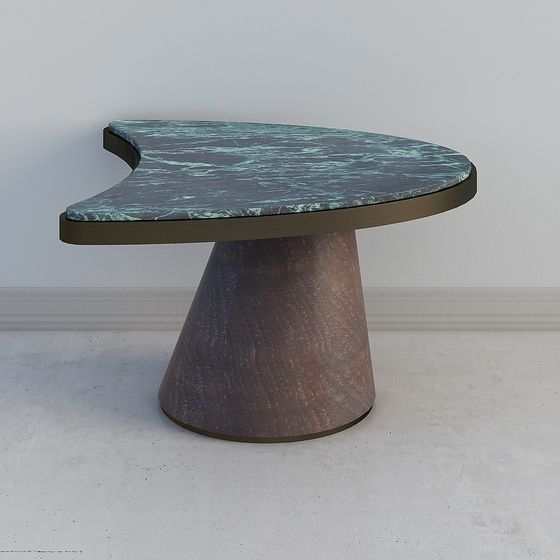 Luminous Round Table 3D model for Modern Interiors