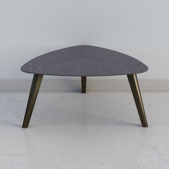 Stylish Curved Coffee Table 3D Model for Modern Interiors