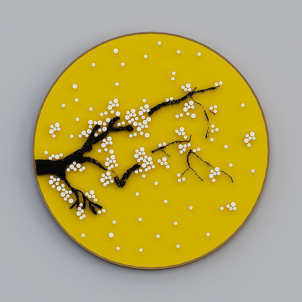 Button Painting - Yellow 3