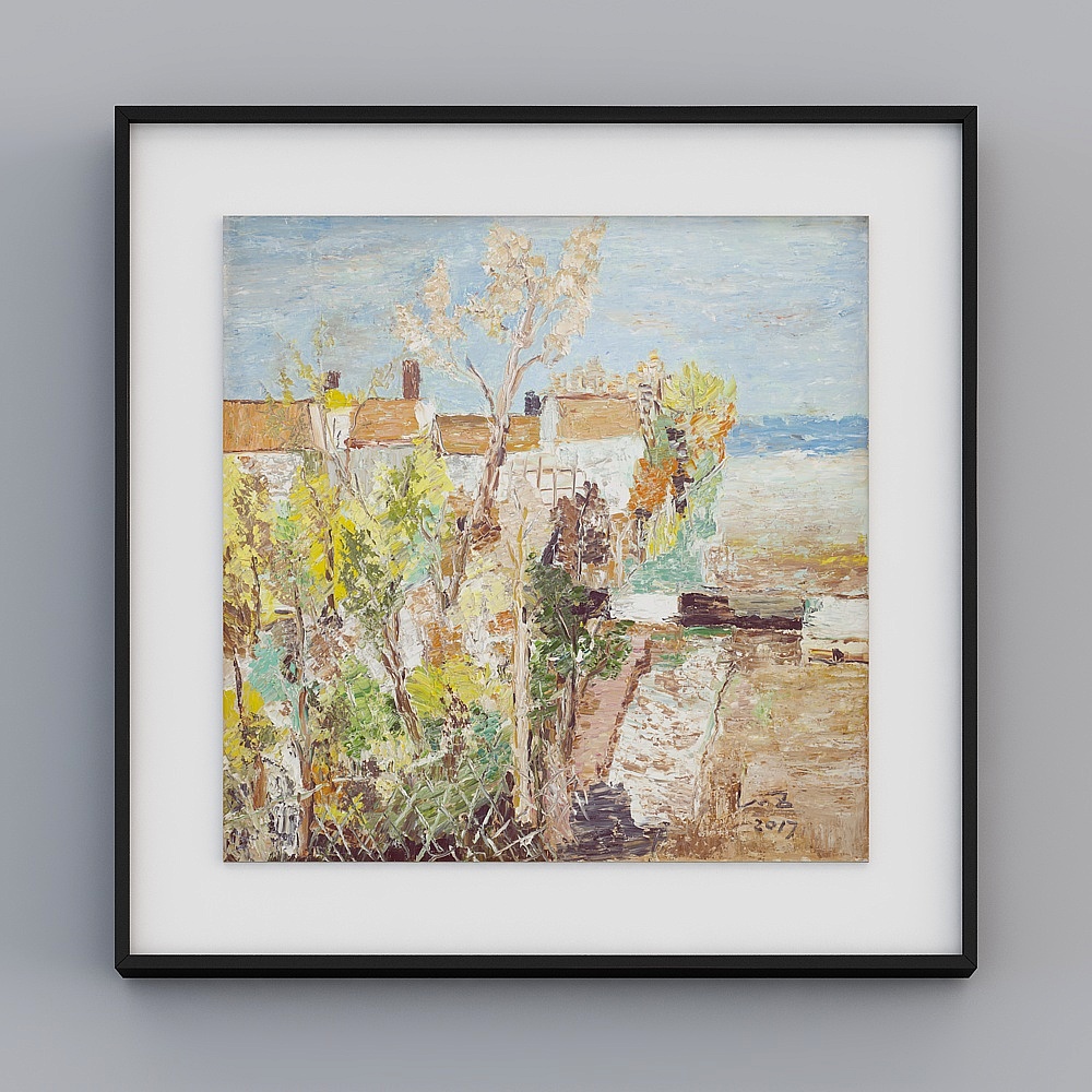 Peinture de décoration d'entrée de salon, de cuisine et de chambre chinoise Flora et Fauna BBA411 "Fuyun Art"