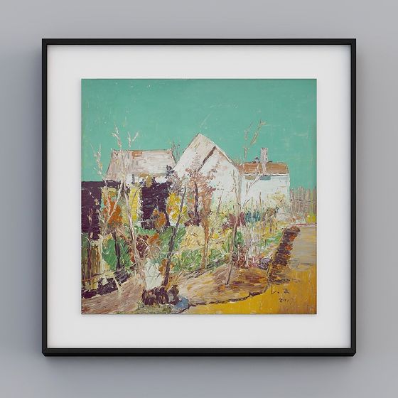 Charming Countryside Scene 3D Model