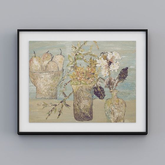 Rustic Serenity 3D Model for Artistic Spaces