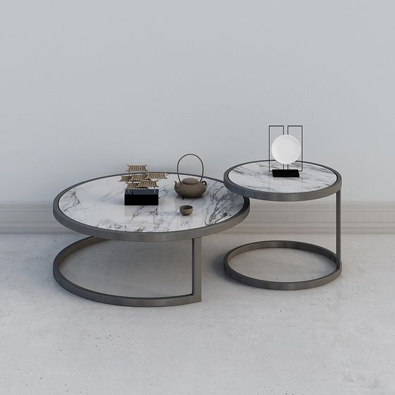 Modern Urban Serenity Coffee Table 3D model