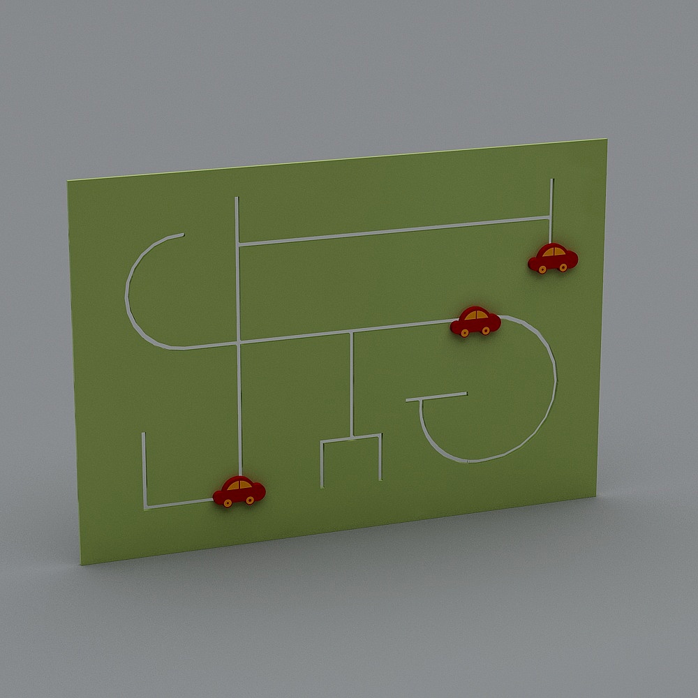 Children's Play Race Track 3D model