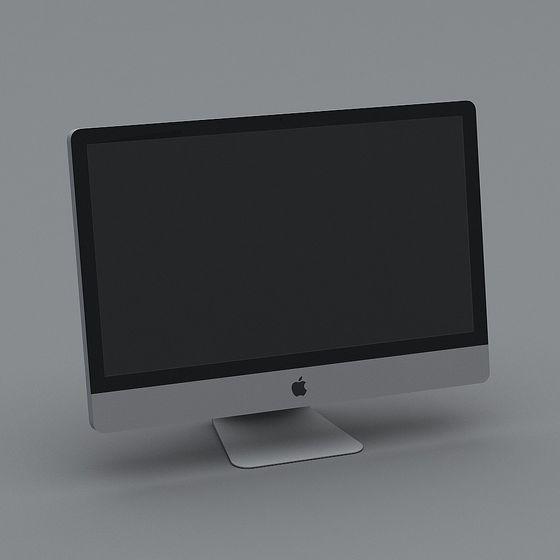 Modern Minimalist iMac Pro 3D model