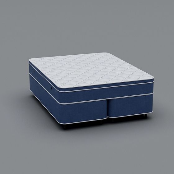 Elegant Low-Poly Bed Mattress 3D Model