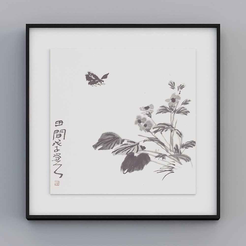 "Fuyun Art" BBA435 Flora and Fauna Chinese mash-up trend Living room entrance kitchen bedroom decoration painting