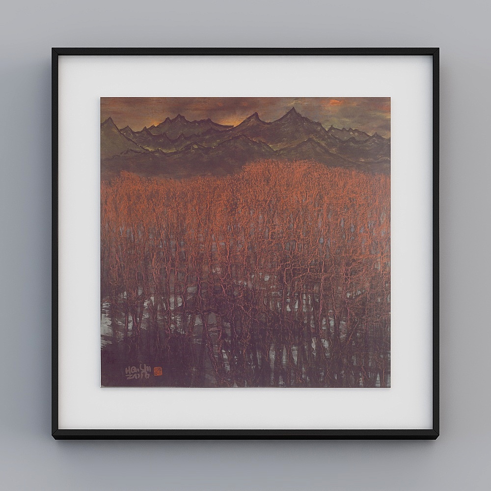 "Fuyun Art" BBA450 Flora and Fauna Chinese mash-up trend Living room entrance kitchen bedroom decoration painting