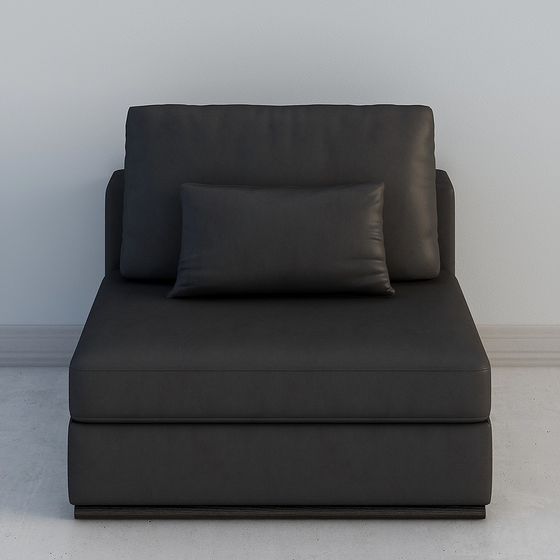 Chic Low-Poly Leather Armchair 3D model