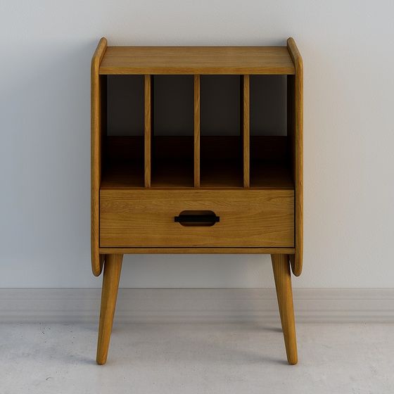 Mid-Century Modern Nightstand 3D model