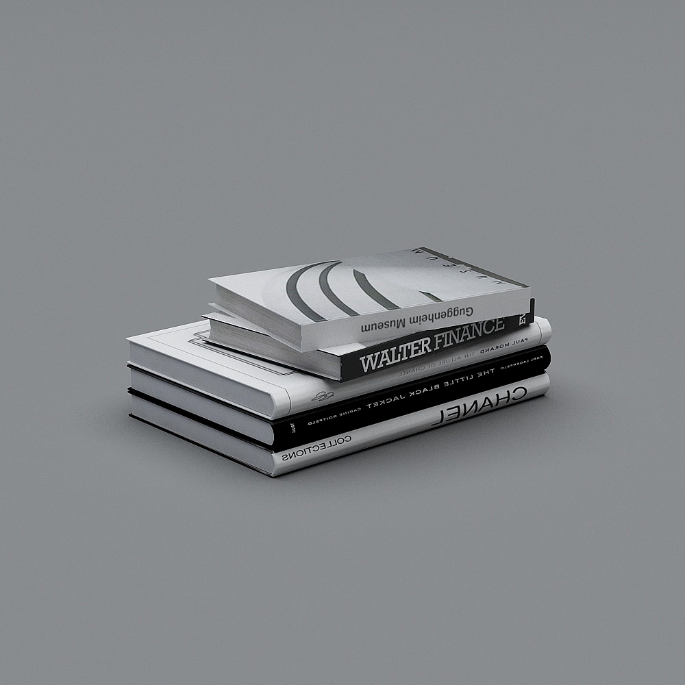 Academic Tower 3D model - Stack of Books