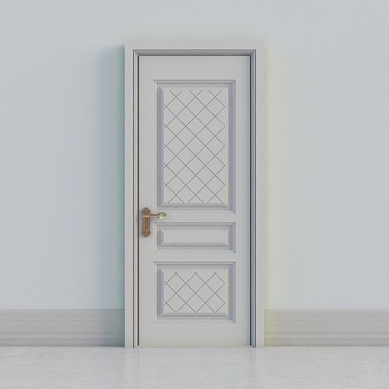 Elegant Low-Poly 3D Door Model for Modern Aesthetics