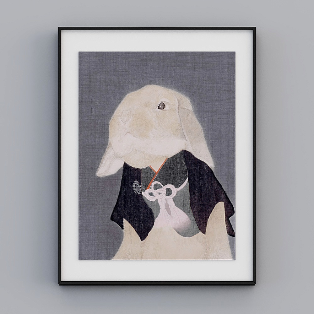 "Fuyun Art" BBA492 animal and plant mash-up light luxury trend cartoon living room Xuanguan kitchen bedroom decoration painting