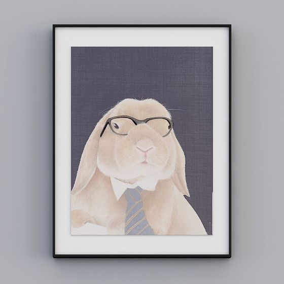 Business Bunny 3D Model for Creative Projects