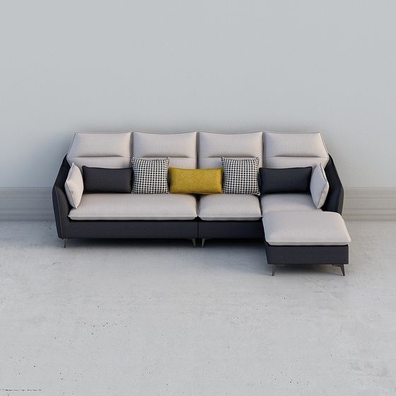 Urban Comfort Sofa 3D model