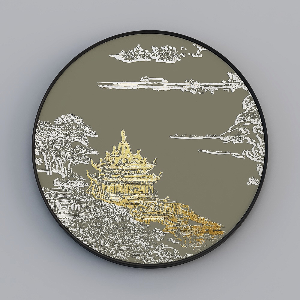 Courtesy full house with painting - Xuanguan painting - three-dimensional painting - Yellow Crane Tower II