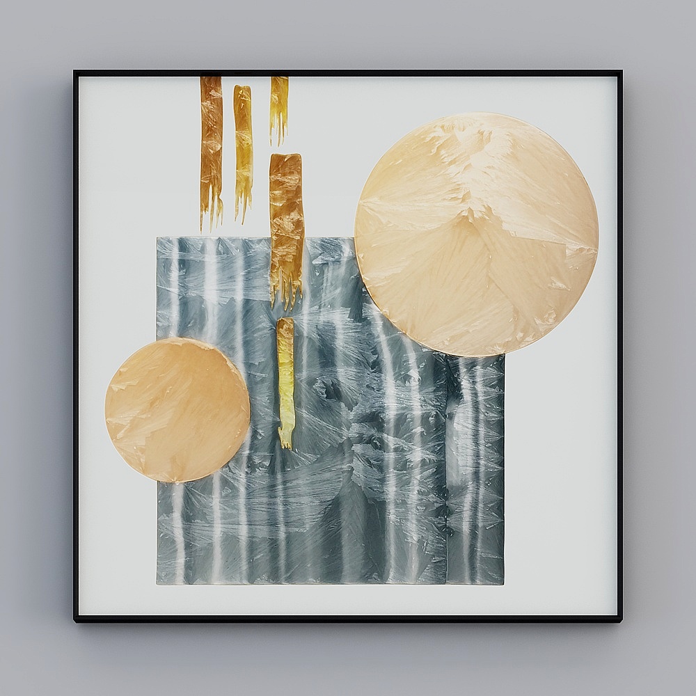 The whole house with painting - Xuanguan painting - color painting geometry