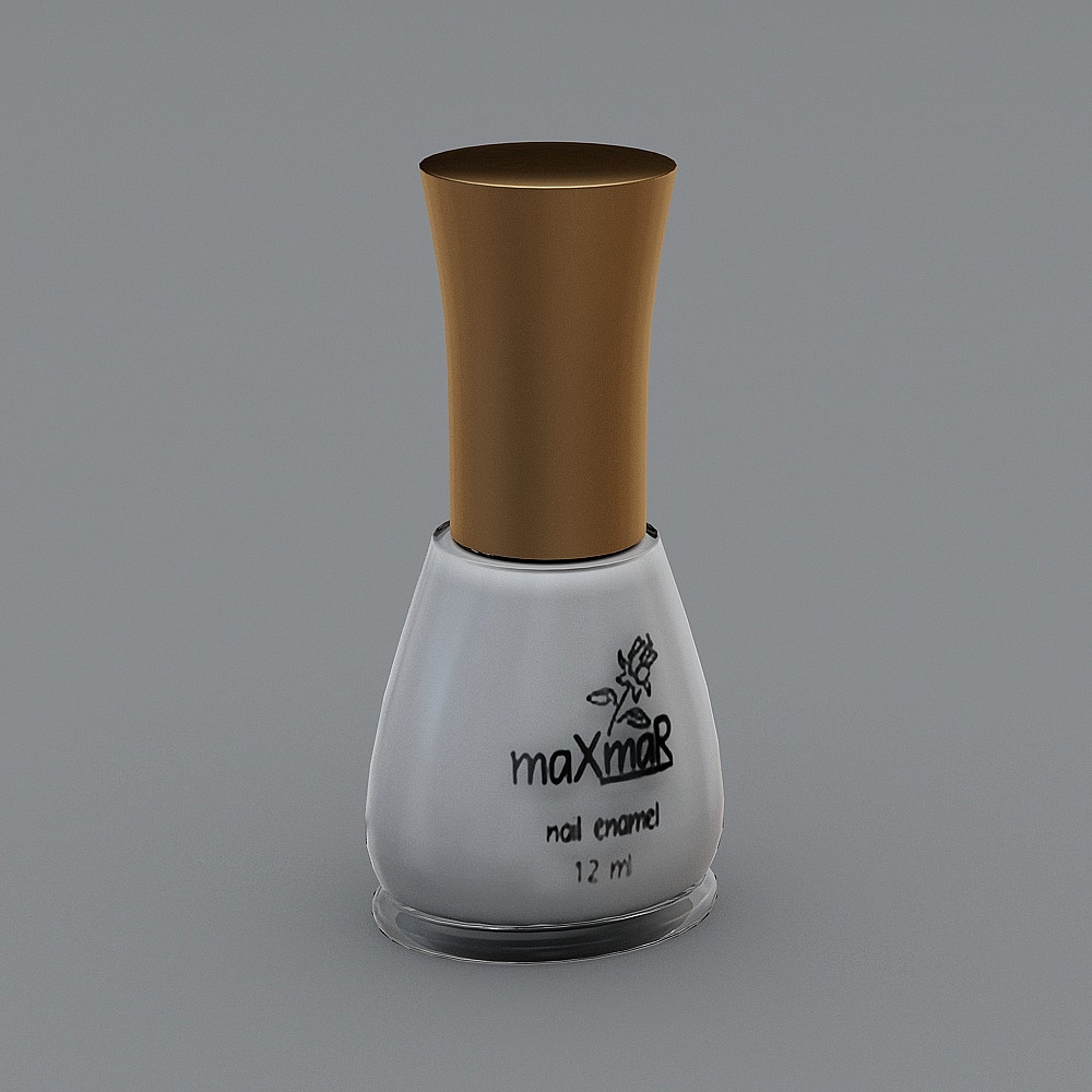 Stylish Maxmar Nail Polish Bottle 3D model