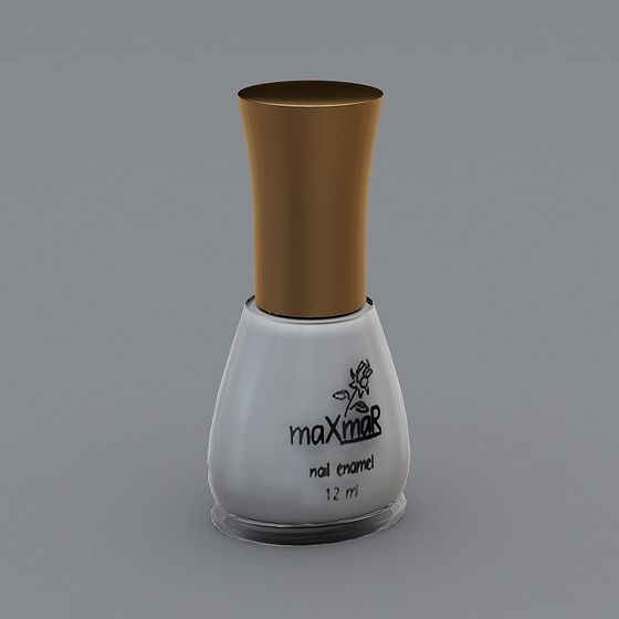 Stylish Maxmar Nail Polish Bottle 3D model