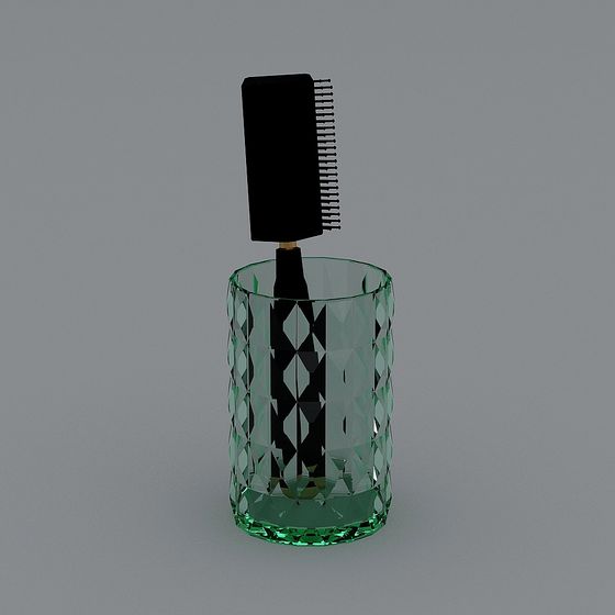 Elegant Crystal Makeup Bottle 3D model