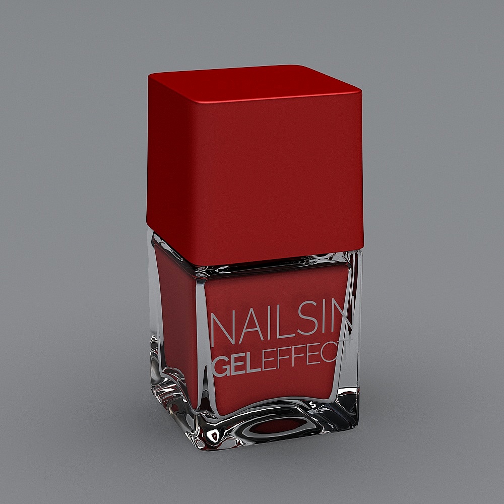 Stylish Nail Polish Bottle 3D model