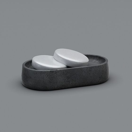 Stylish Concrete Pillbox 3D model for Creative Projects