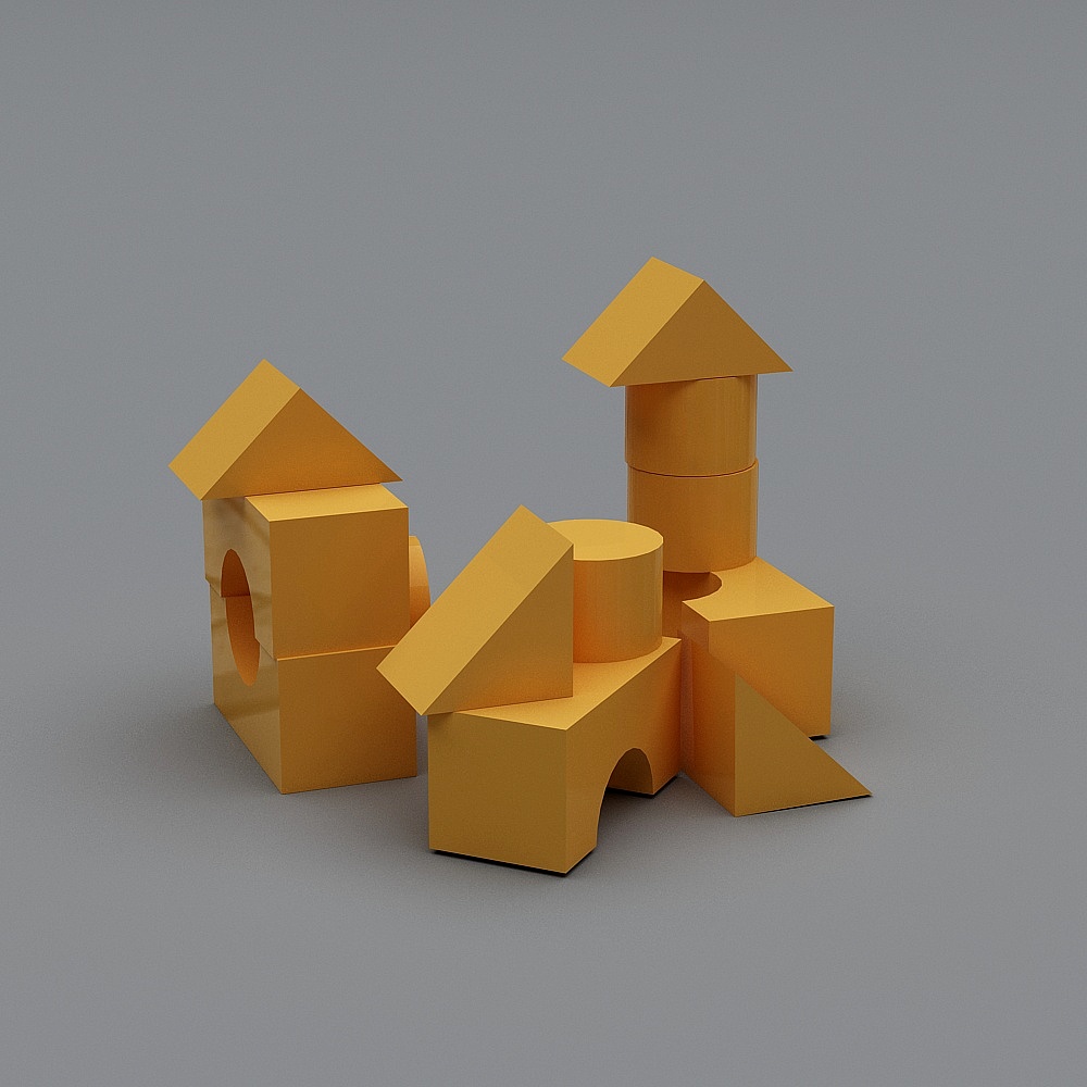 Low-Poly 3D Models for Future Architecture 3D model