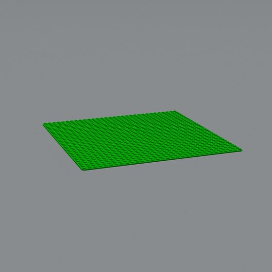 Playful Green Building Blocks 3D model