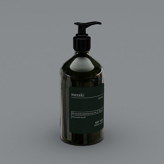 Meraki Body Wash Bottle 3D model for Modern Spaces