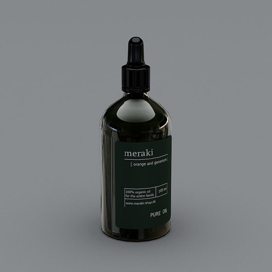 Meraki Pure Oil 3D model for Creative Projects