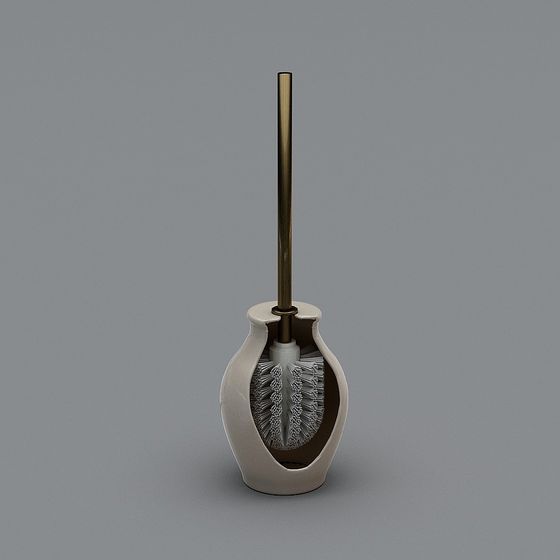 Elegant Toilet Brush Holder 3D model