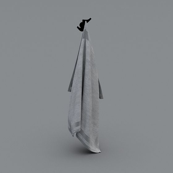 Chic Low-Poly Towel Rack 3D Model