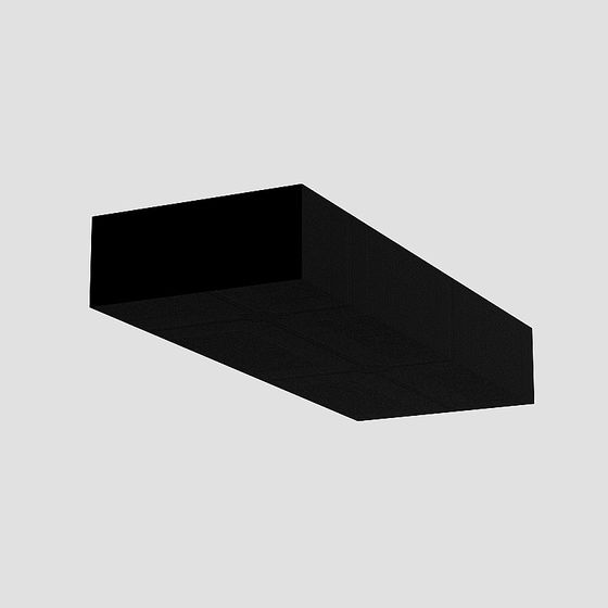Black Angle Line 3D Model for Elegant Decor