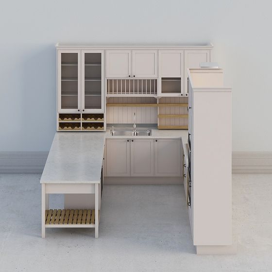 Mobile a Forma di U Californiano Stile Jane O PWMD0059 Grigio Caldo