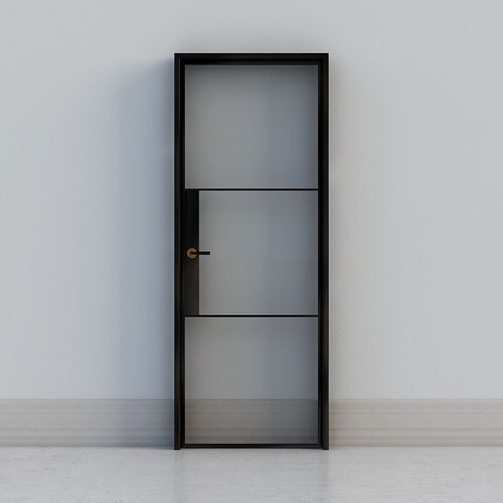 現代深色玻璃門