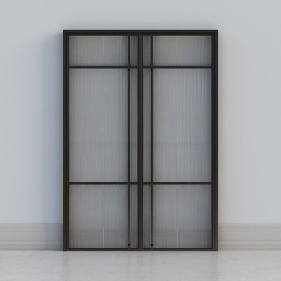 Industrial Glass Door 3D model