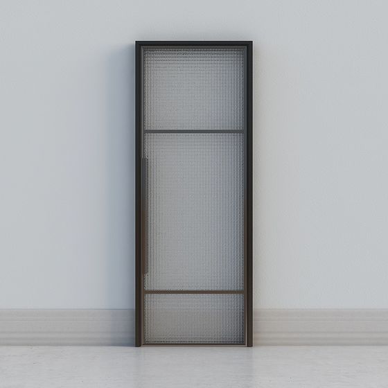 Industrial Glass Door 3D Model