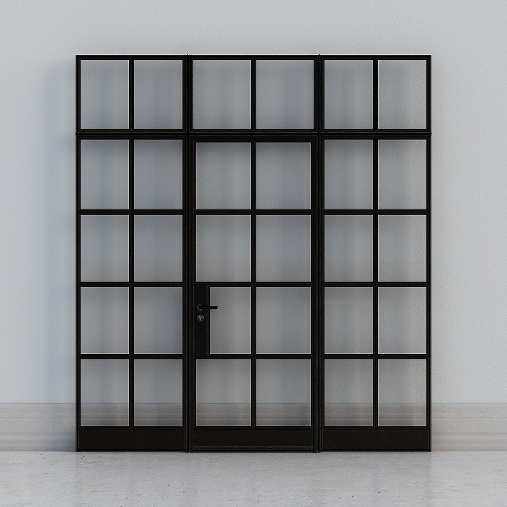 Modern flat open door-2