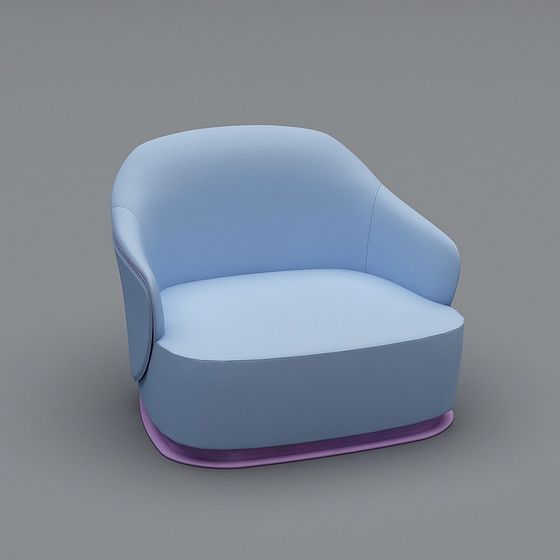 Futuristic Low-Polygon Seat 3D model