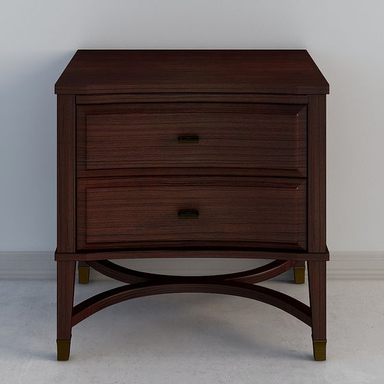 Elegant 3D Nightstand Model for Modern Spaces