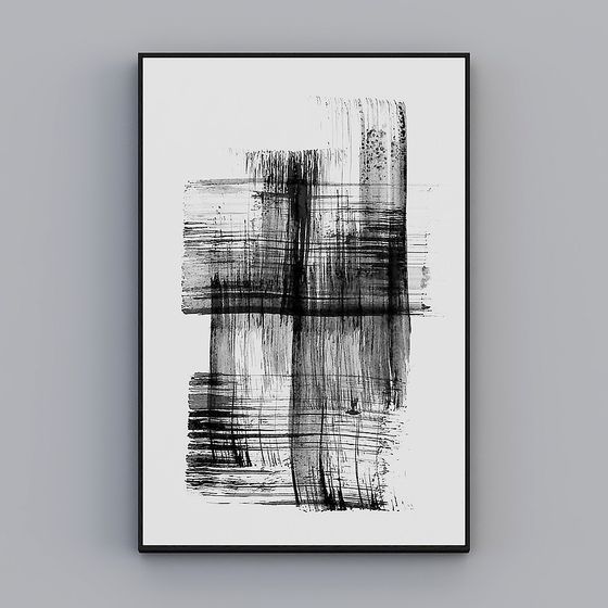 Abstract Line Art 3D Model Design